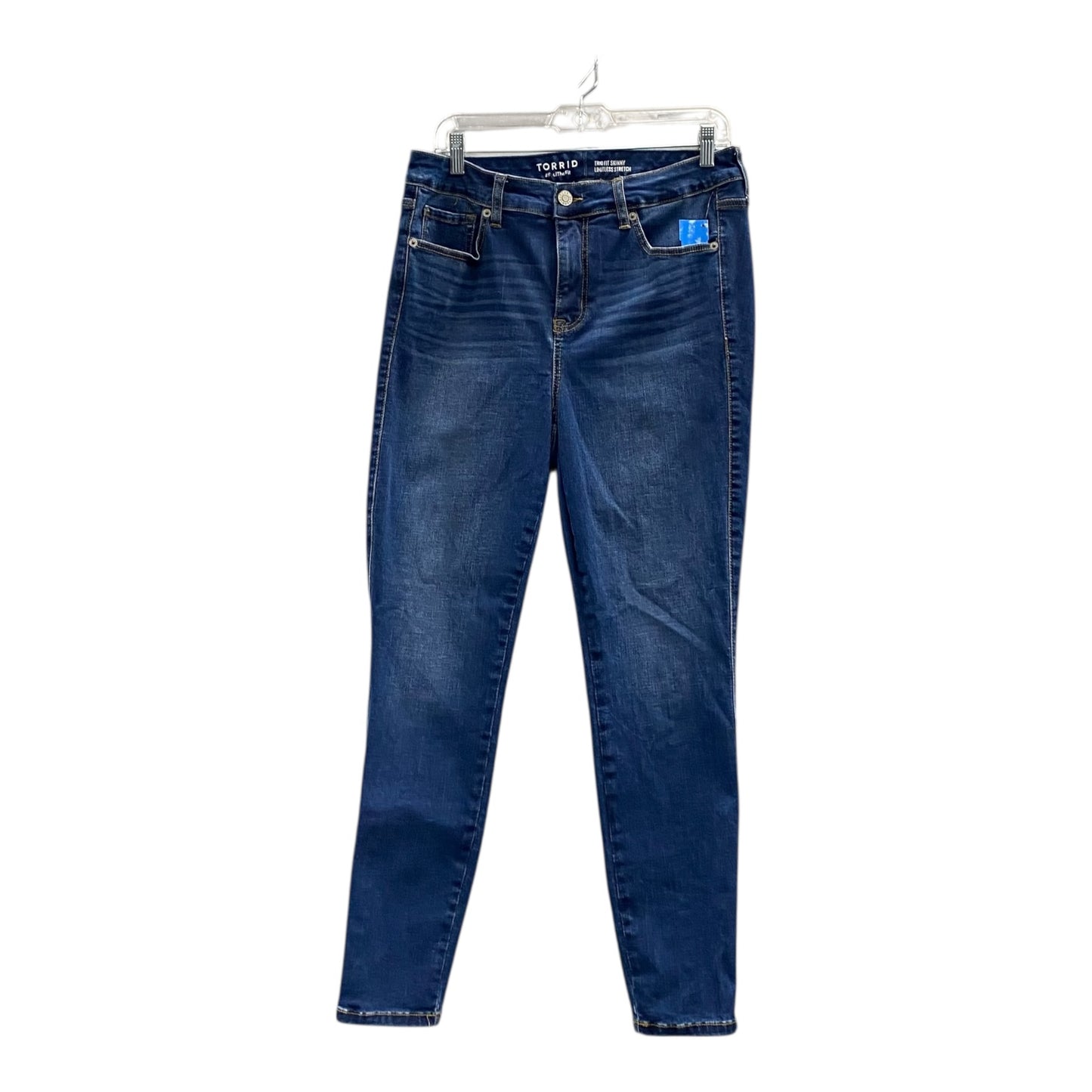 Jeans Skinny By Torrid In Blue, Size:10