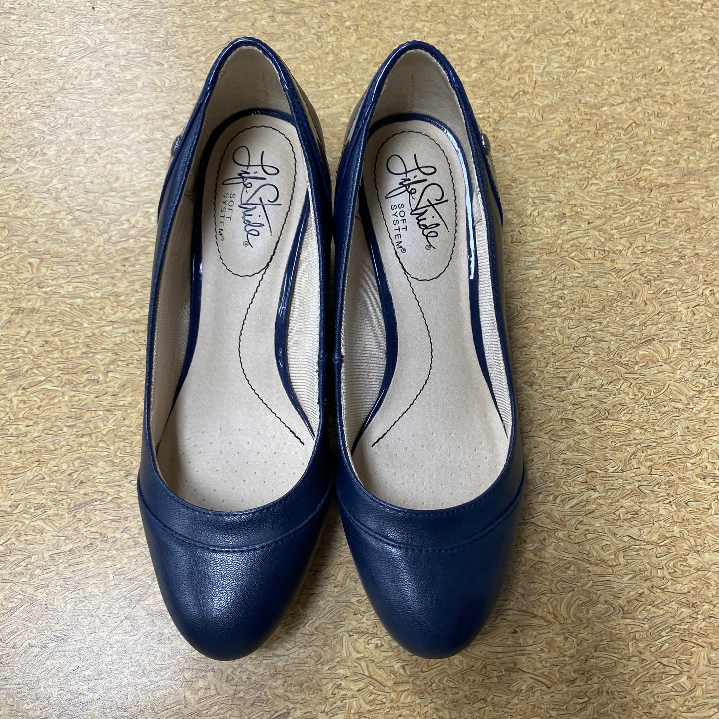 Shoes Heels Wedge By Life Stride In Blue, Size:6.5