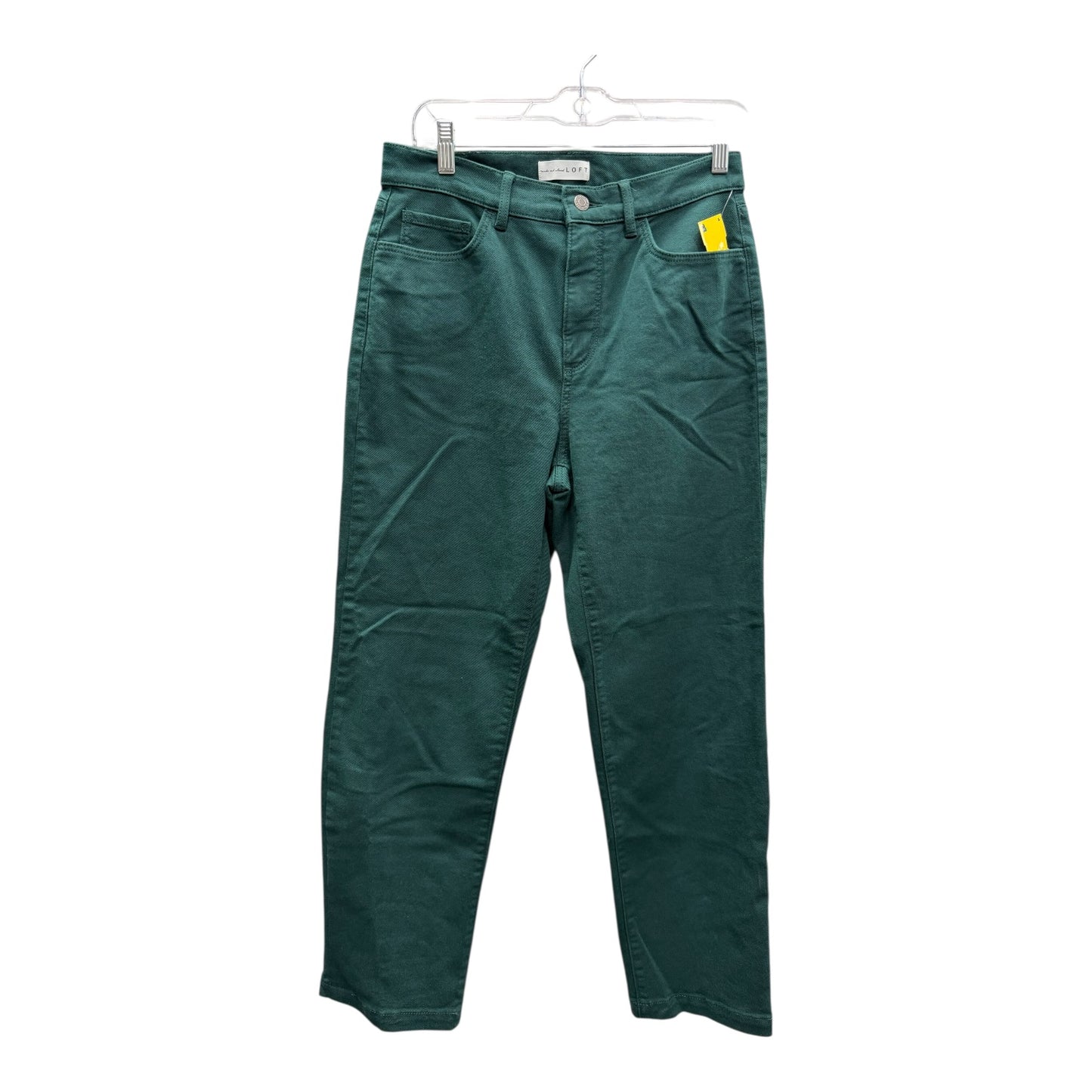 Jeans Straight By Loft In Green, Size:4