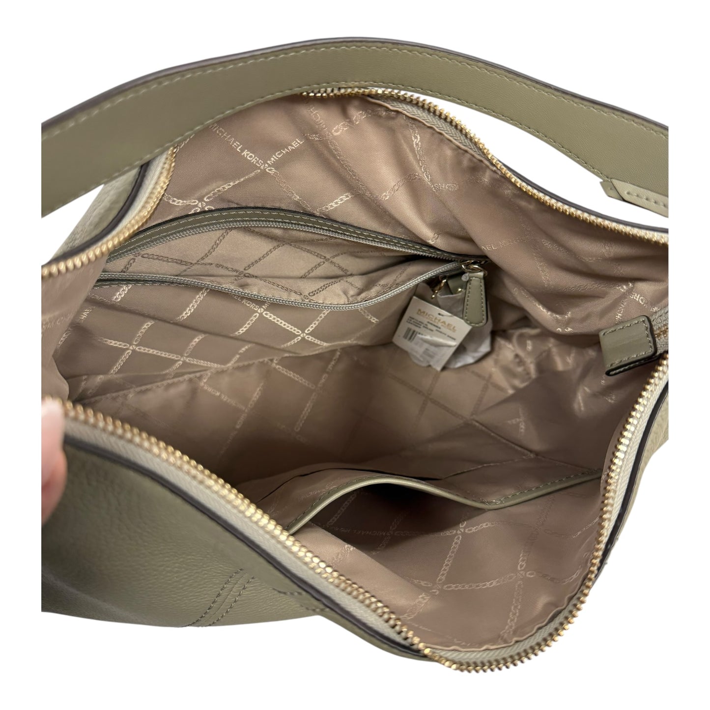 Handbag Designer By Michael Kors In Green, Size:Large