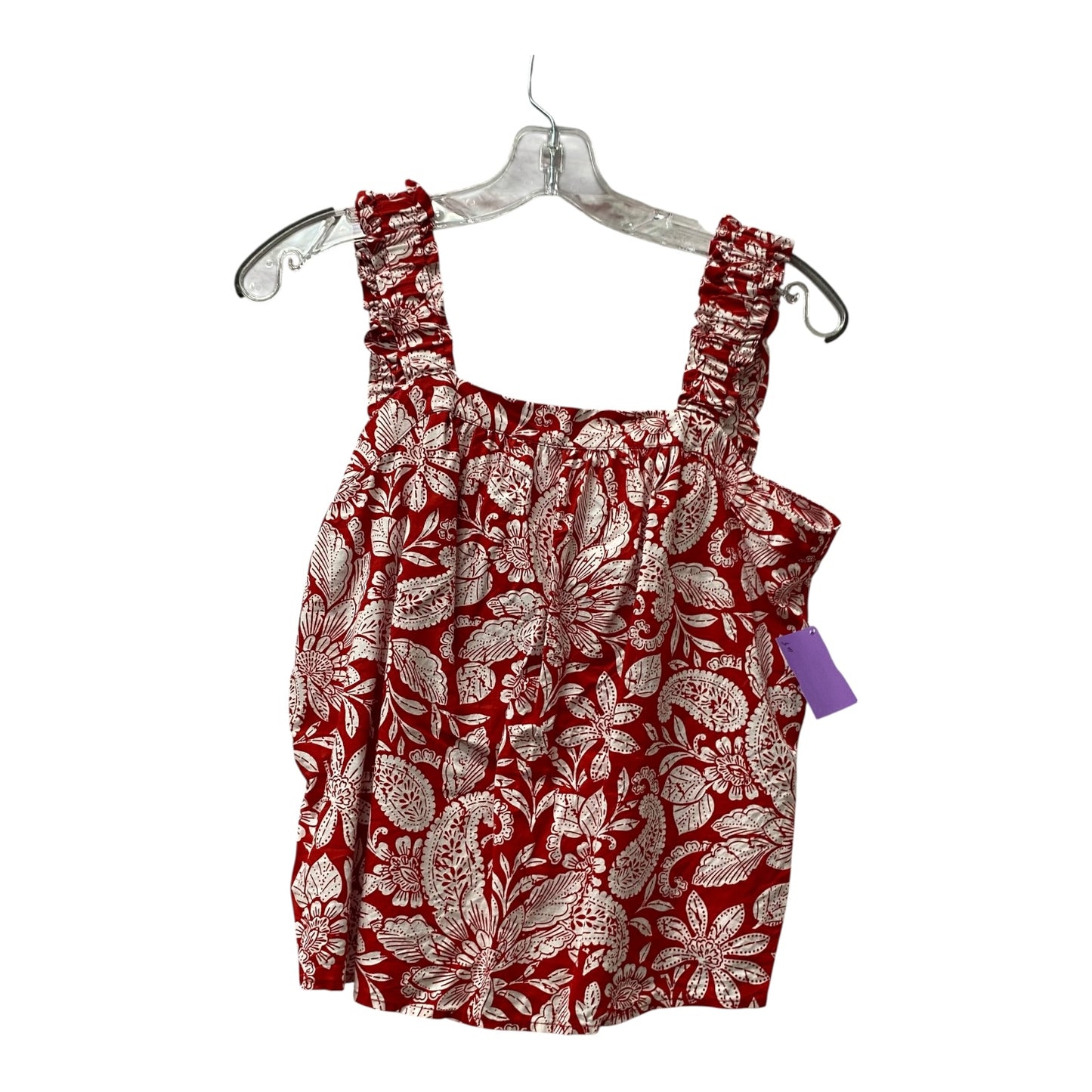 Top Sleeveless By Loft In Red, Size:Xsp
