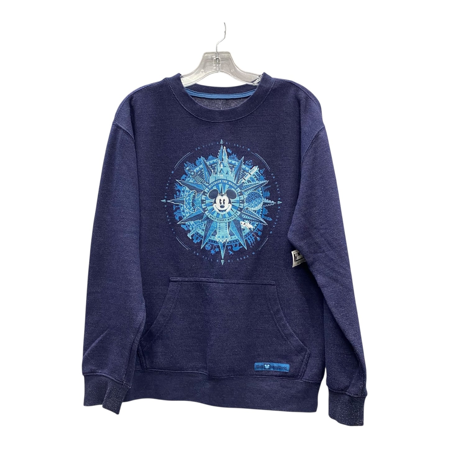 SWEATSHIRT CREWNECK In BLUE, Size: S