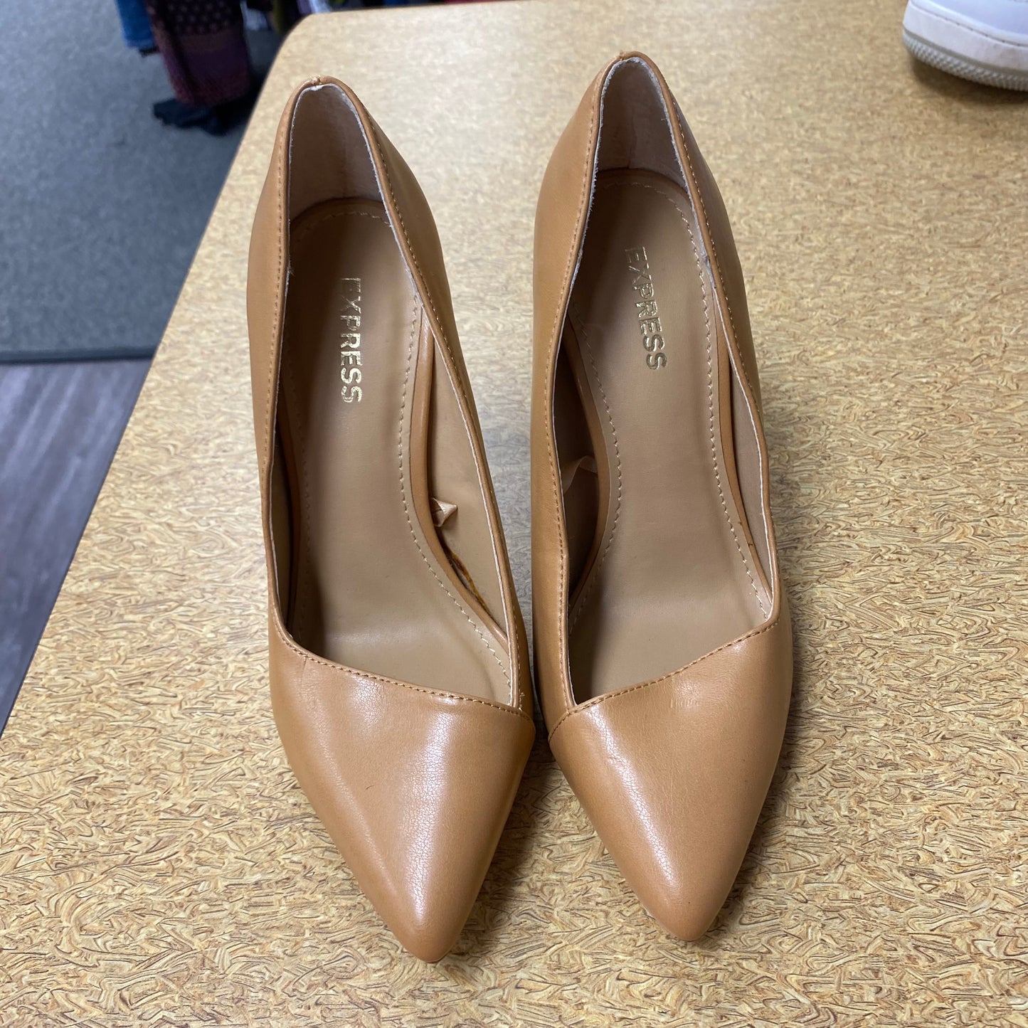 Shoes Heels Stiletto By Express In Tan, Size:5