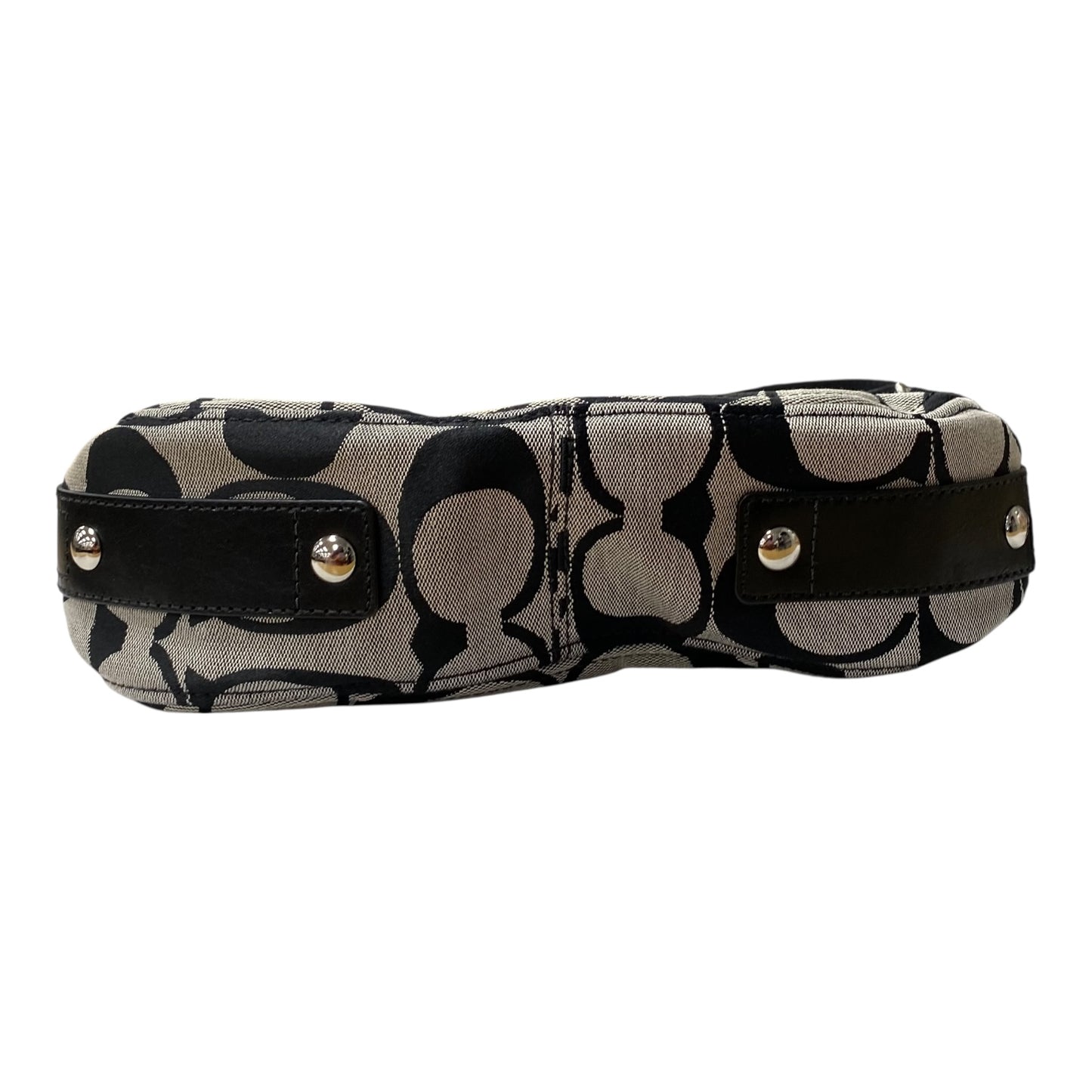 Handbag Designer By Coach In Black & Grey, Size:Medium