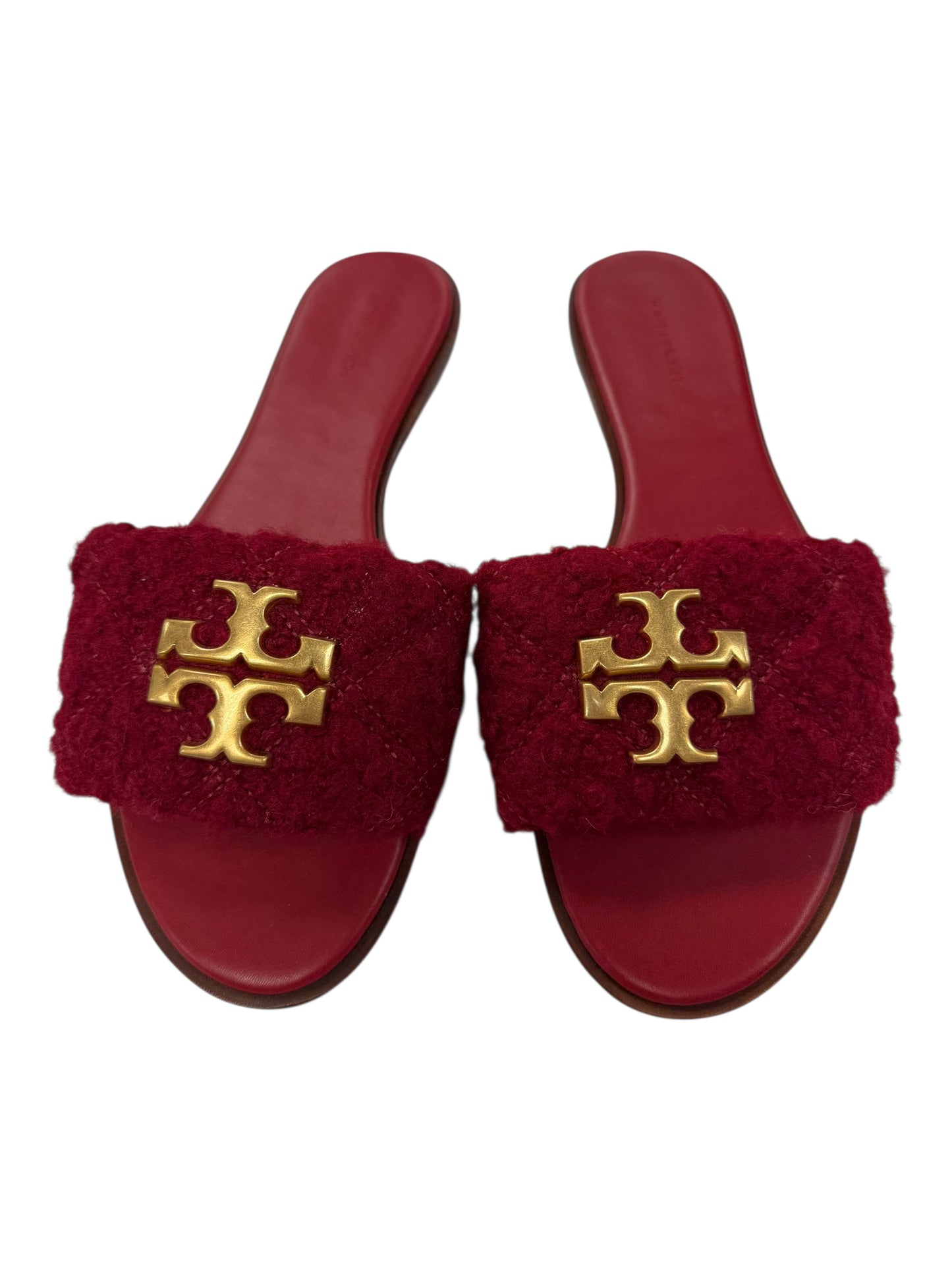 Sandals Designer By Tory Burch In Red, Size:10