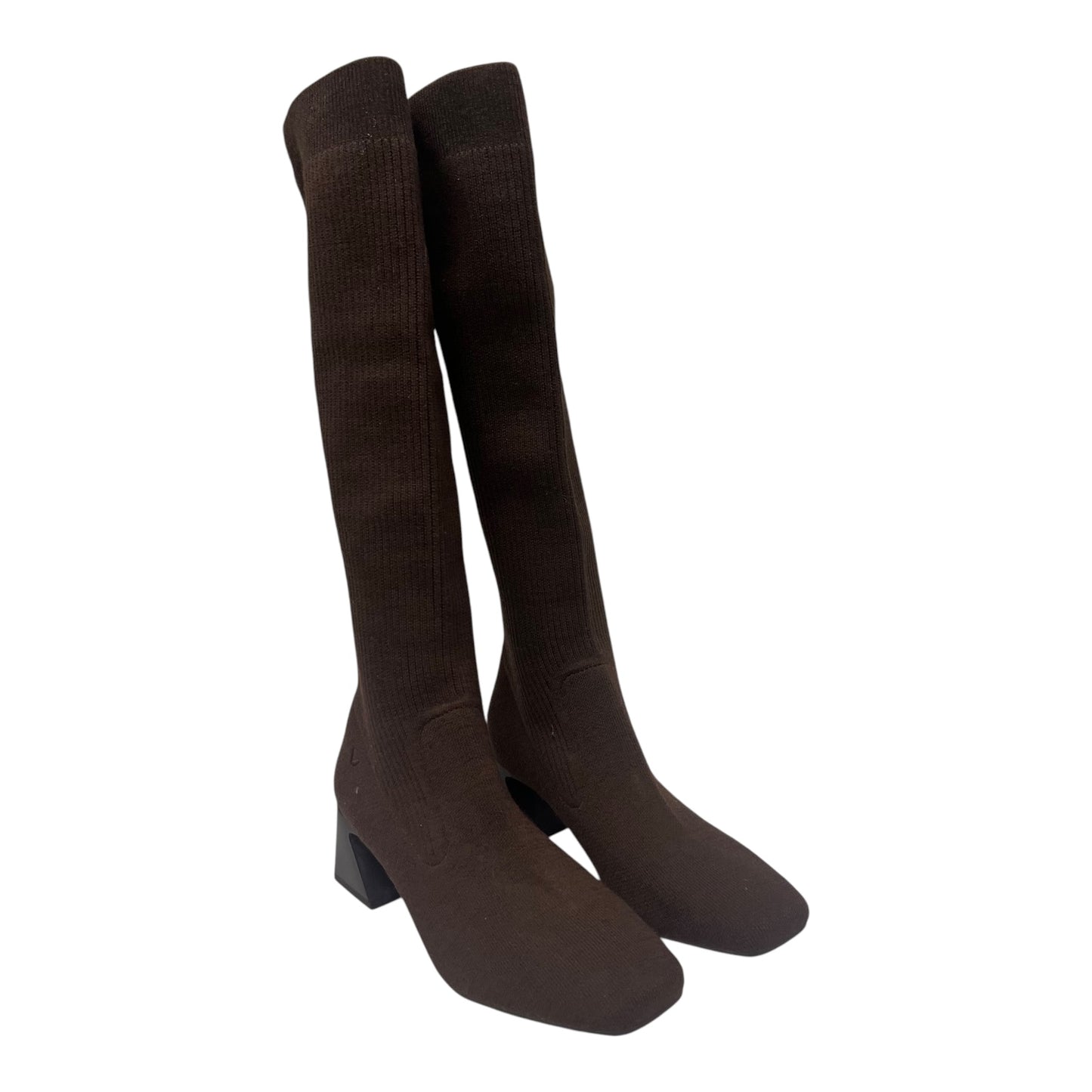 BOOTS KNEE HEELS by CMC In BROWN, Size: 9.5