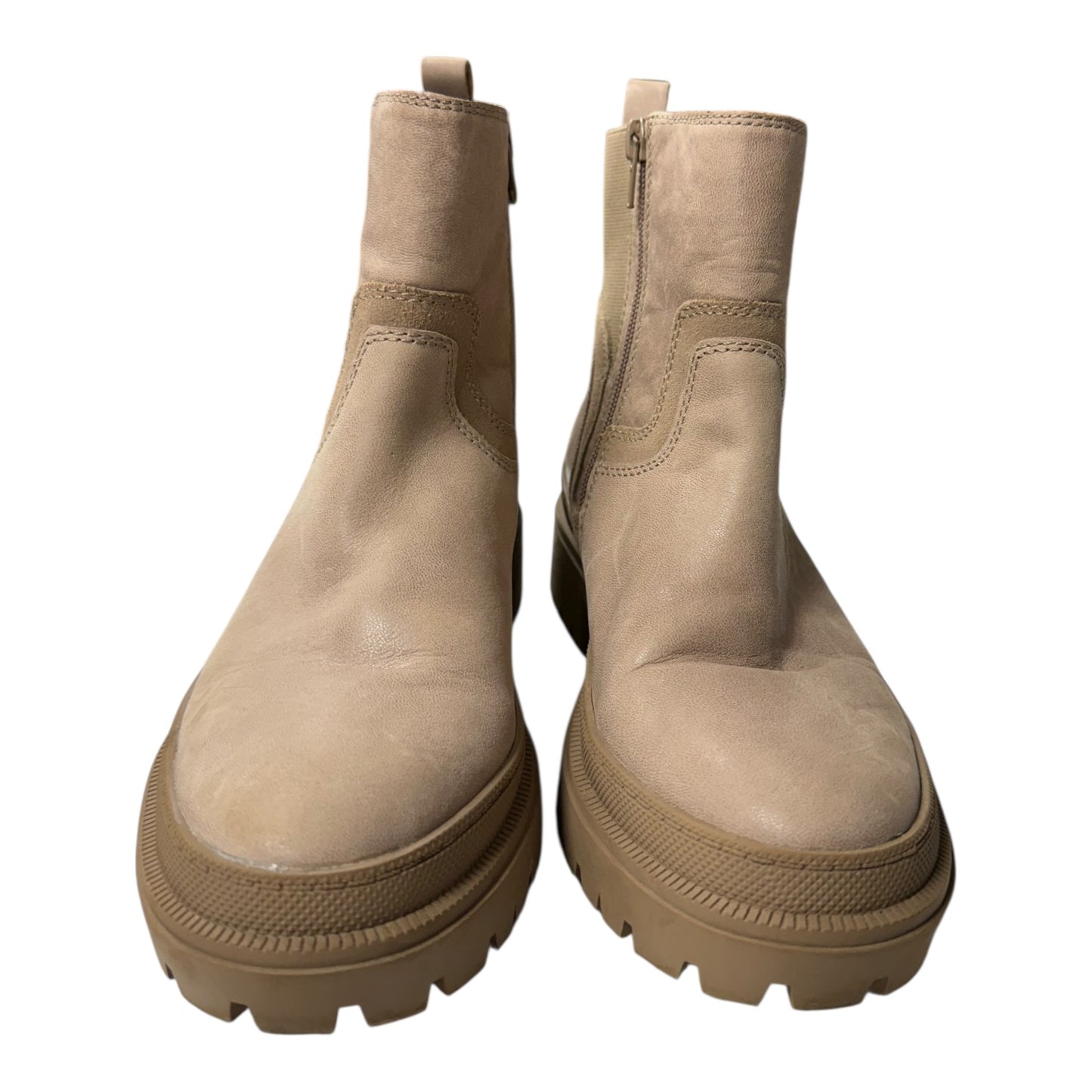 Boots Ankle Flats By Lucky Brand In Tan, Size:7.5