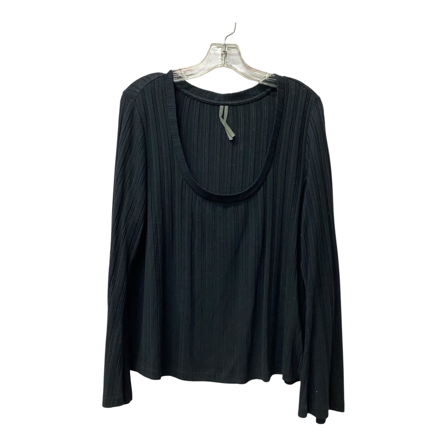 Top Ls By Anthropologie In Black, Size:2X