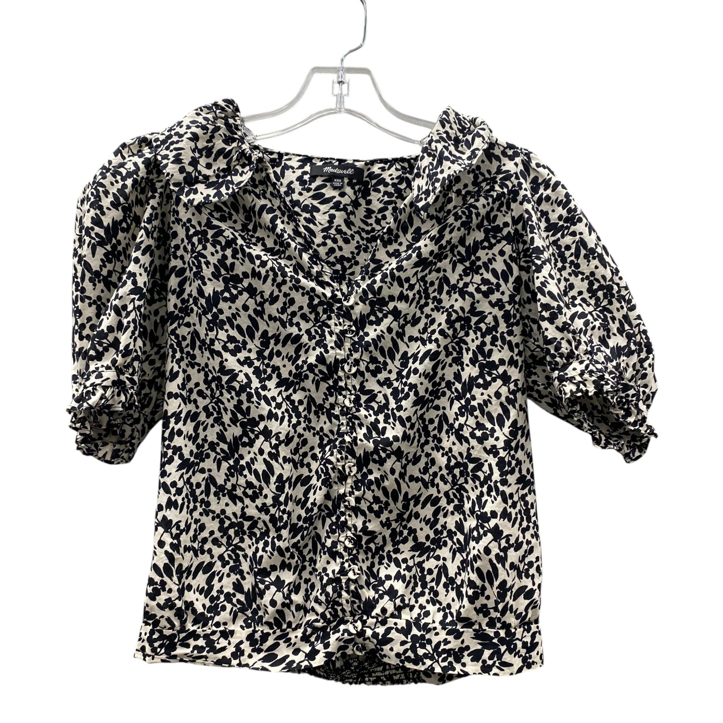 Top Ss By Madewell In Blue & Cream, Size:Xxs