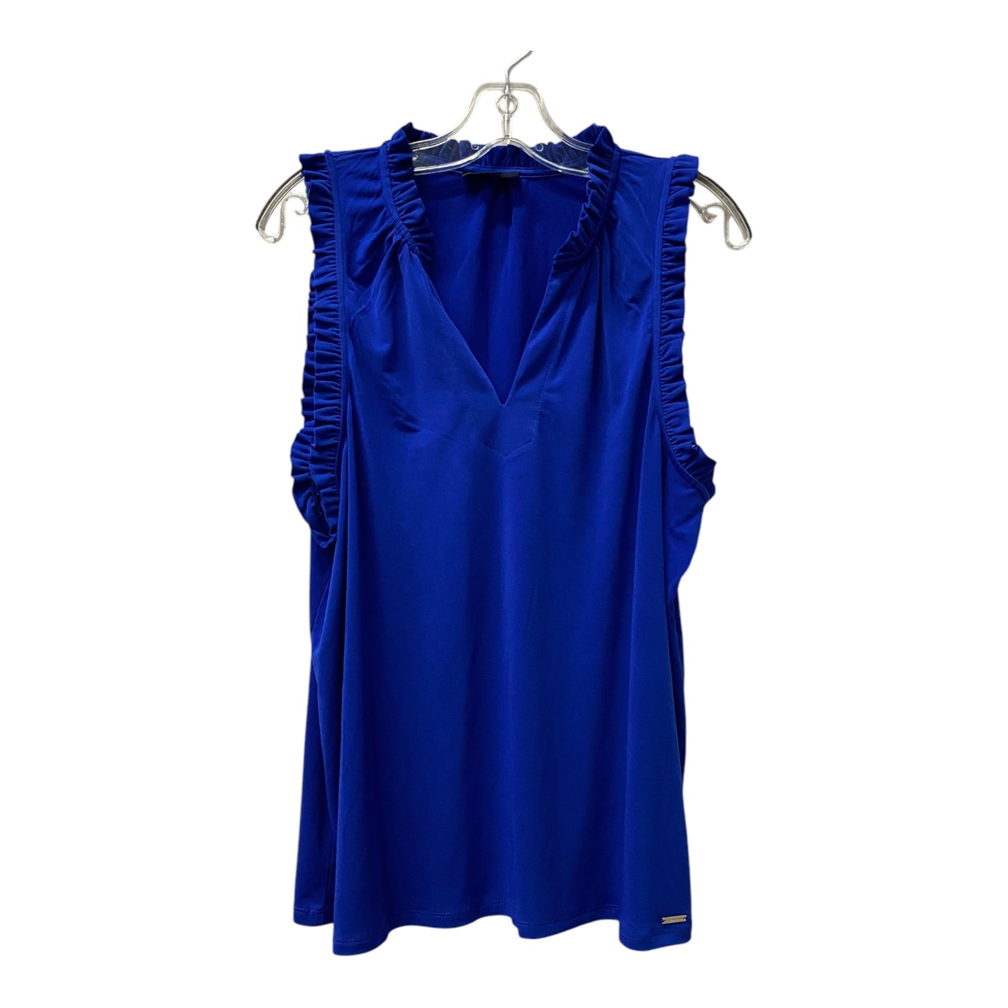 Top Sleeveless By Elie Tahari In Blue, Size:Xl
