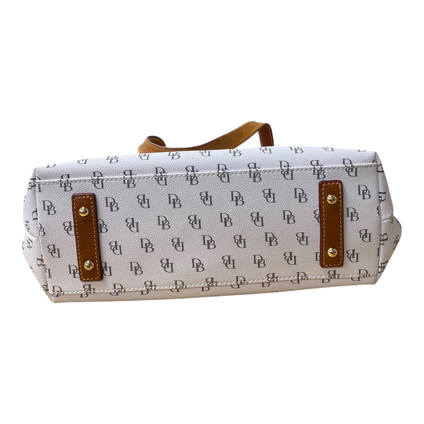 Handbag Designer By Dooney And Bourke In Cream, Size:Medium