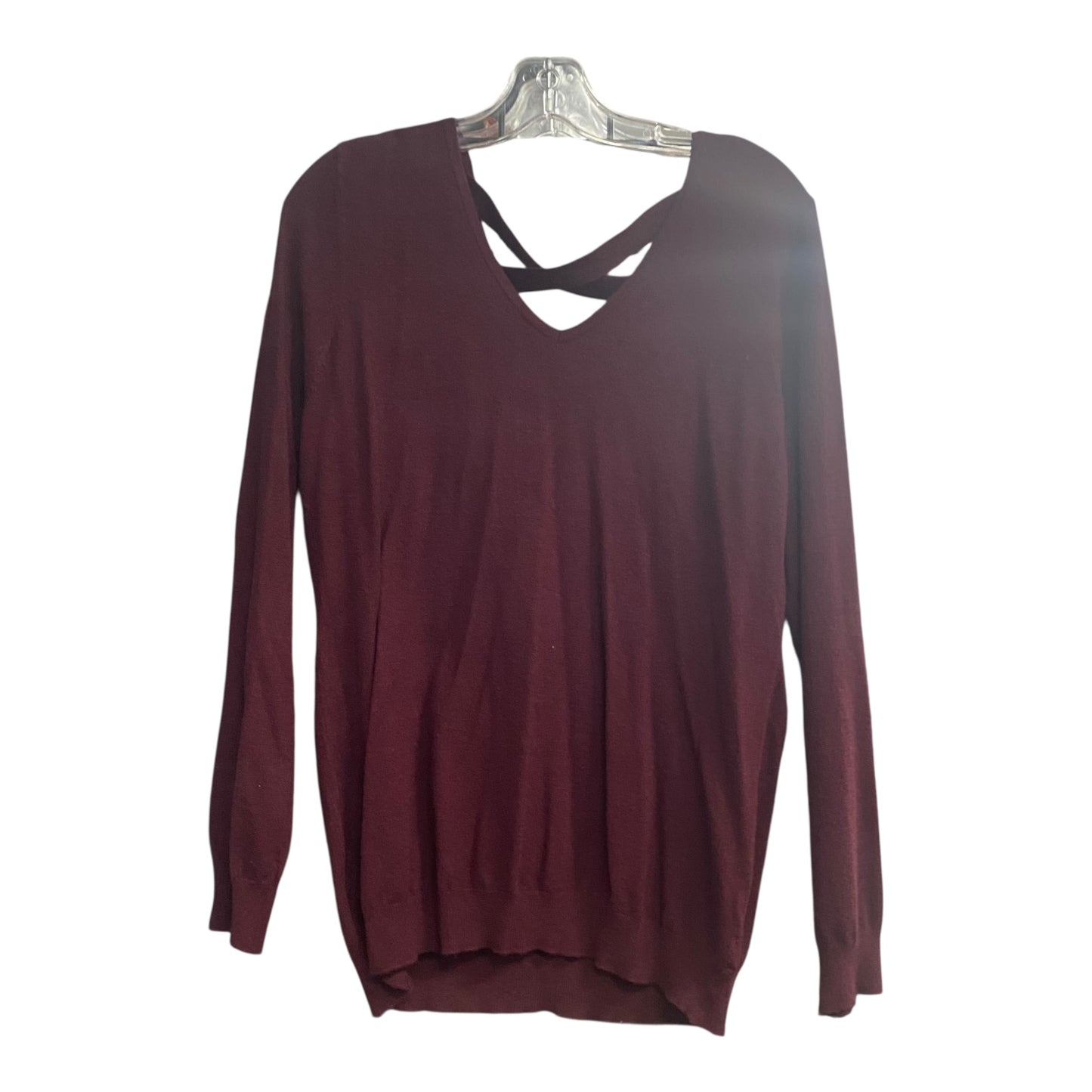 Sweater By Love Ellie In Maroon, Size:L