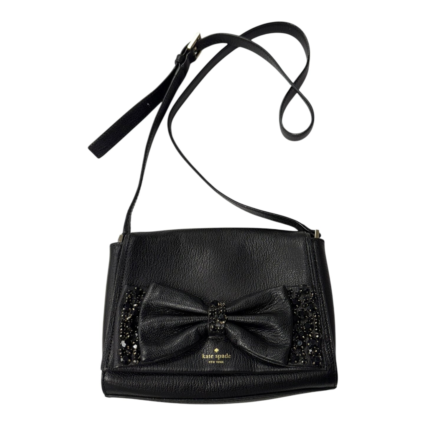 Crossbody Designer By Kate Spade In Black, Size:Small