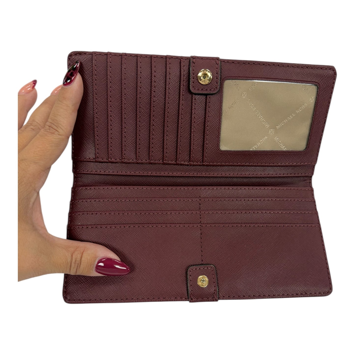 Wallet Designer By Michael Kors In Purple, Size:Medium