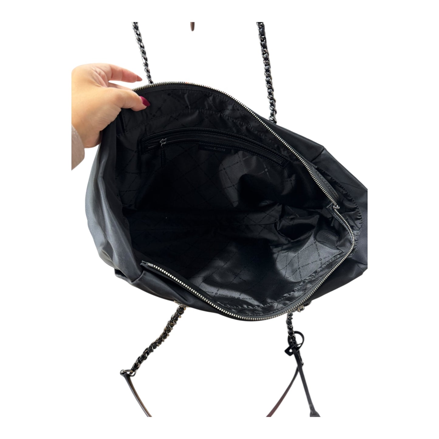 Tote Designer By Michael Kors In Black, Size:Large