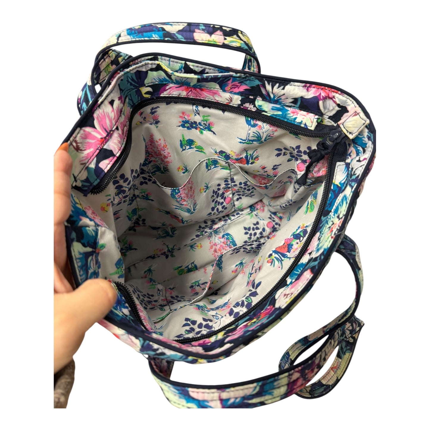 Handbag By Vera Bradley In Blue, Size:Medium