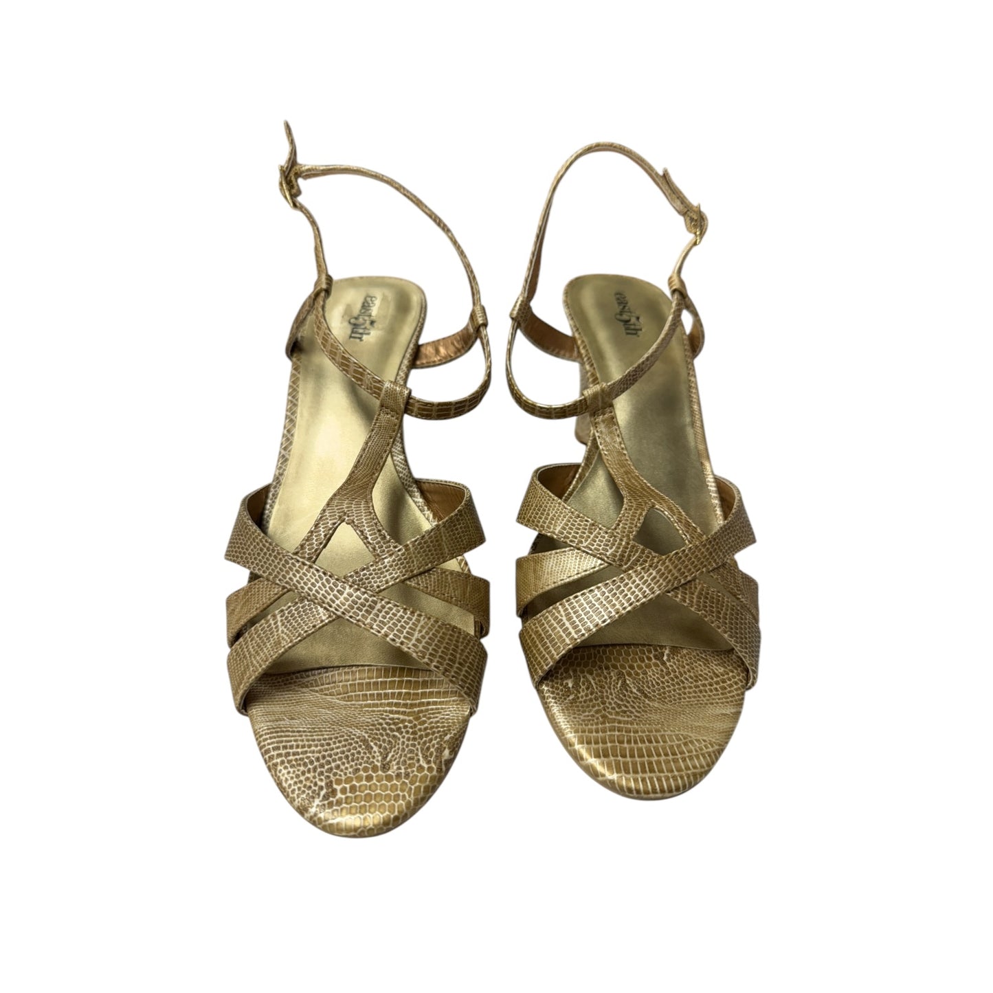 Shoes Heels Wedge By East 5Th In Gold, Size:8.5