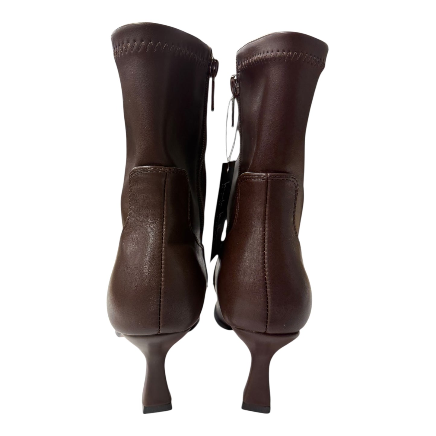 Boots Ankle Heels By Nicole Miller In Brown, Size:8.5