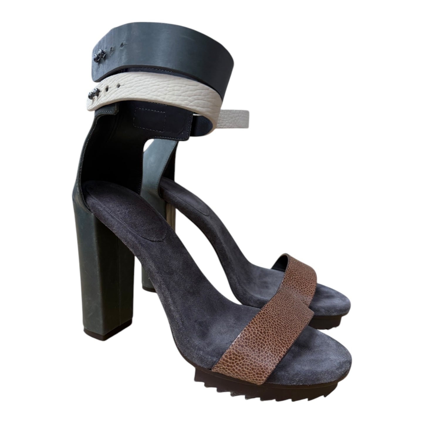 Sandals Heels Block By brunello cucinelli In Multi, Size:8