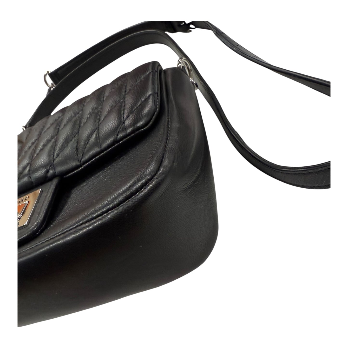 Crossbody Designer By Karl Lagerfeld In Black, Size:Small