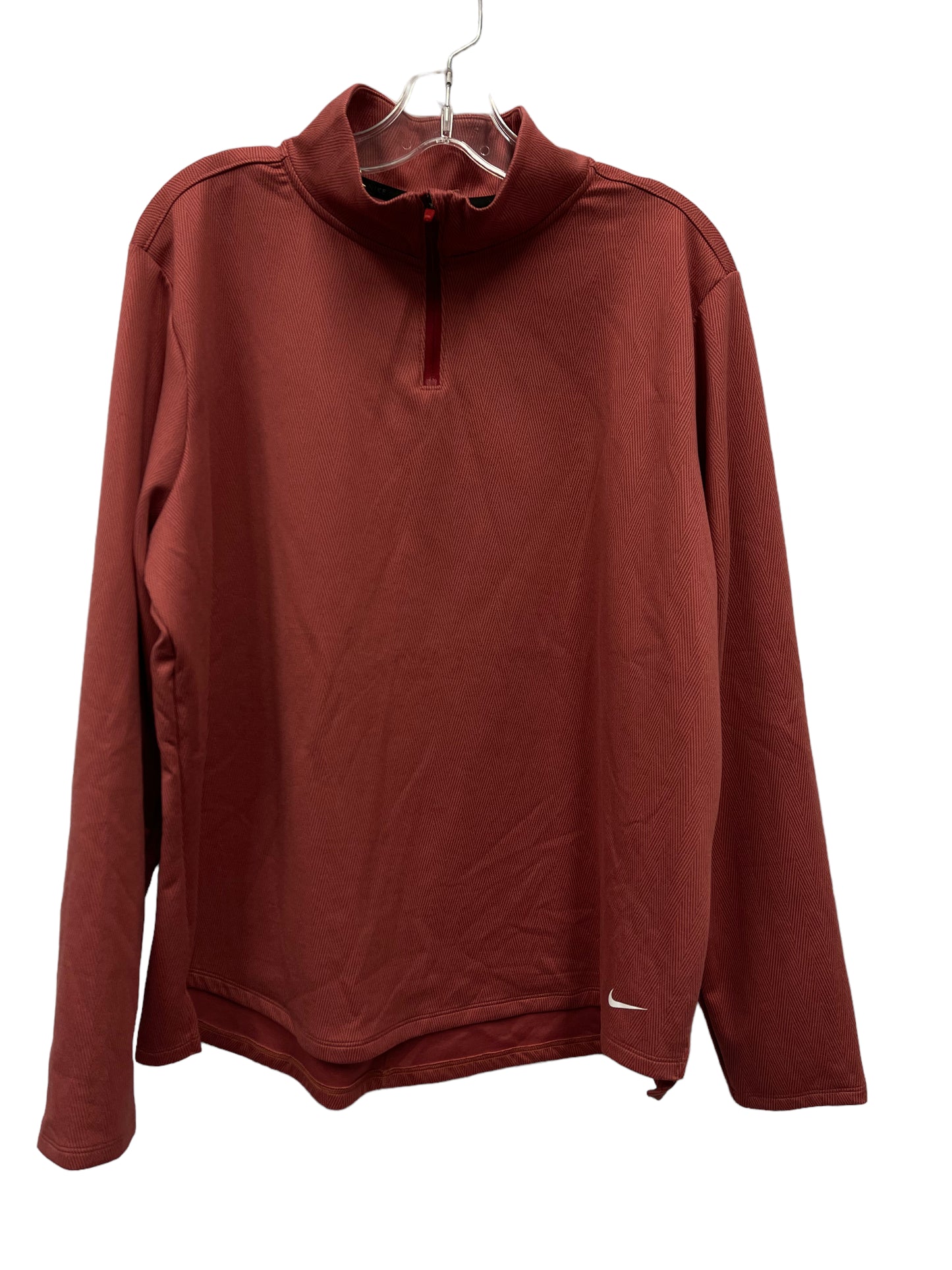 Athletic Top Long Sleeve Collar By Nike Apparel Size: 1x