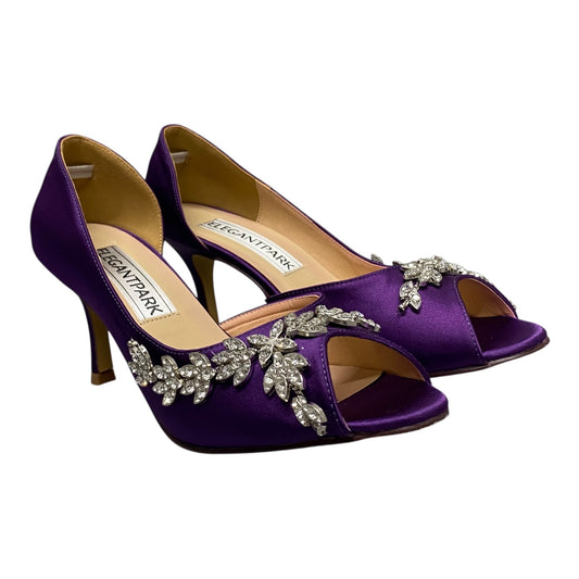 Shoes Heels Kitten By Cme In Purple, Size:9