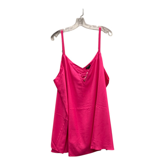 Top Sleeveless By Torrid In Pink, Size:3X