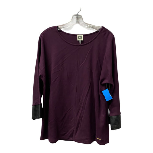 Top Ls By Anne Klein In Purple, Size:L