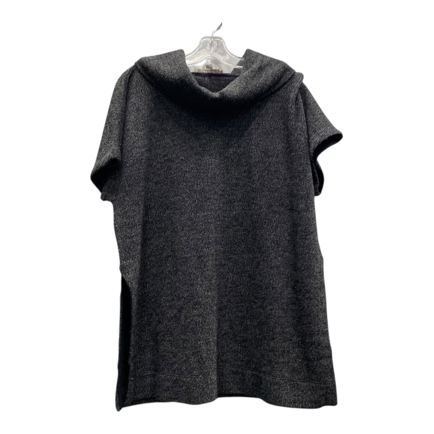 Sweater Ss By Loft In Black & Grey, Size:M