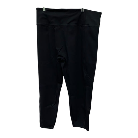 Athletic Leggings Capris By Cme In Black, Size:3X