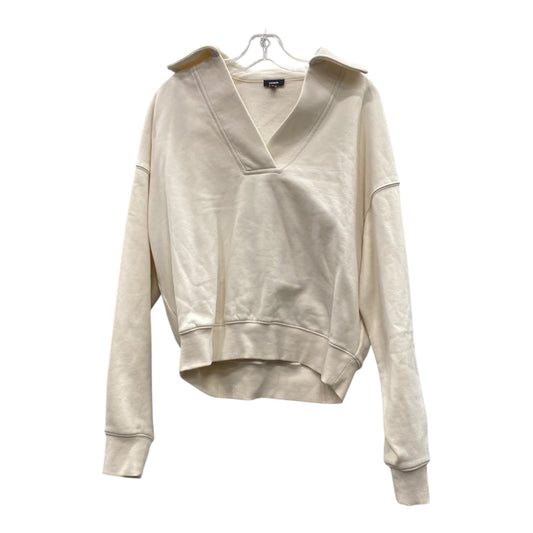 Sweatshirt Crewneck By Express In Cream, Size:Xs