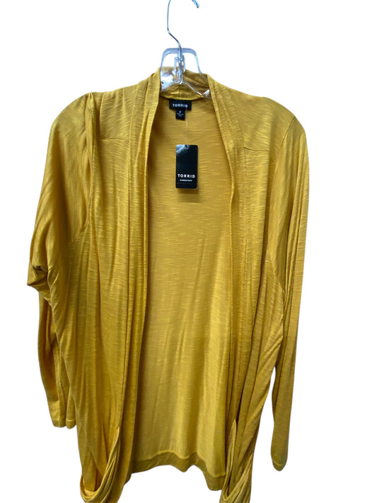 Cardigan By Torrid In Yellow, Size:2X
