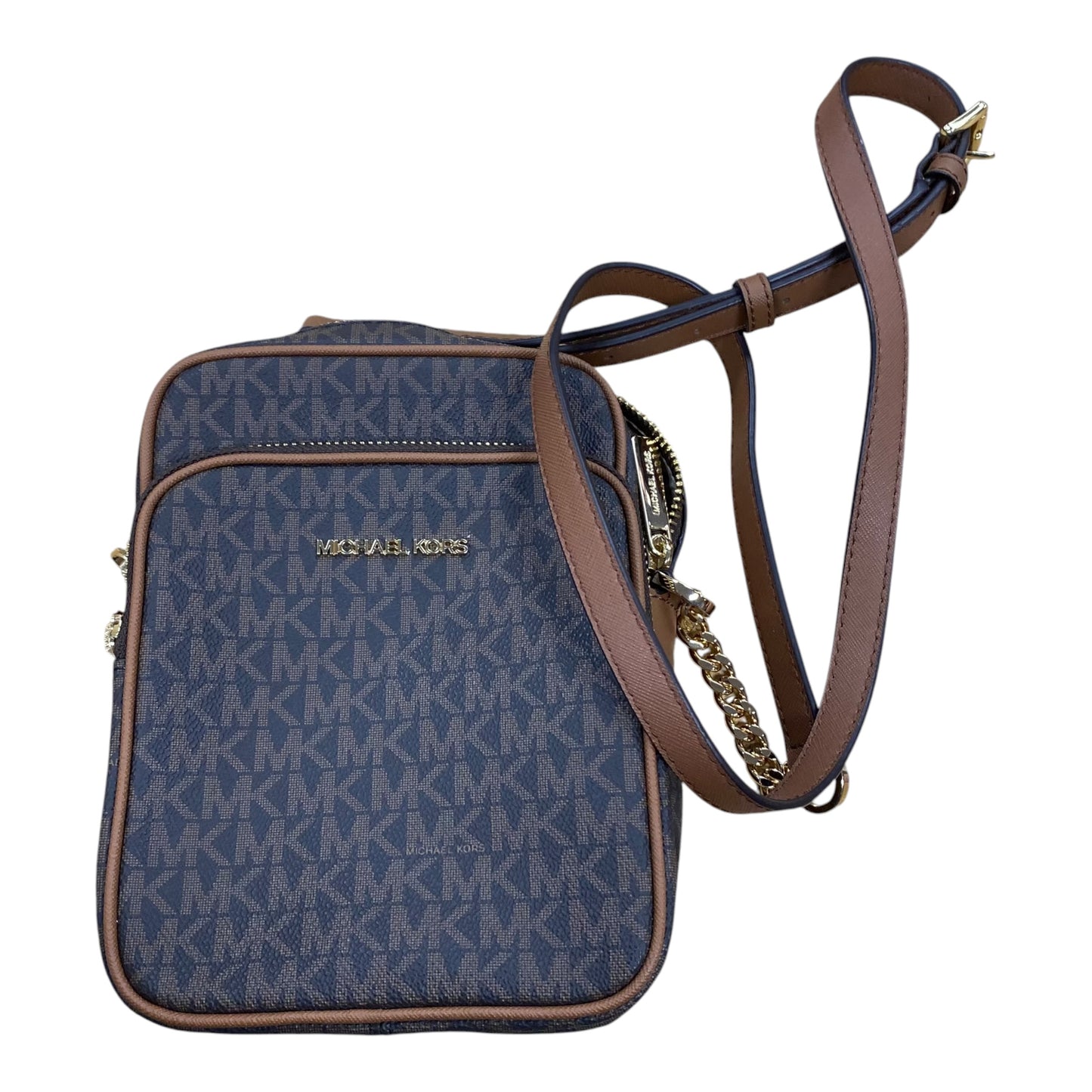 Crossbody Designer By Michael Kors In Brown Size:Medium