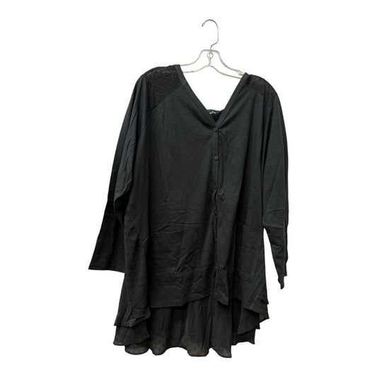 Cardigan By Logo In Black, Size:2X