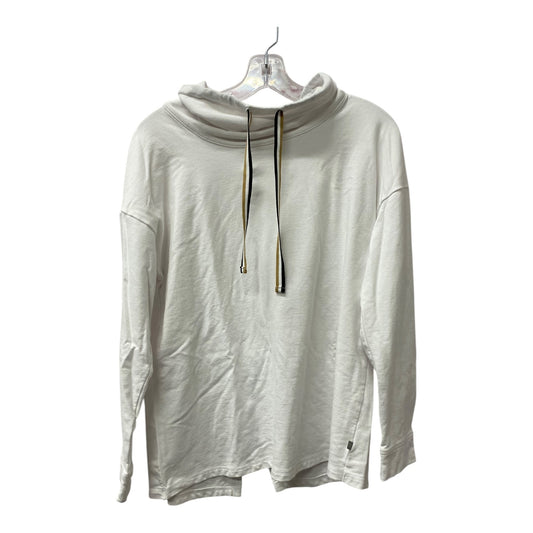 Athletic Top Ls Collar By Talbots In White, Size:M