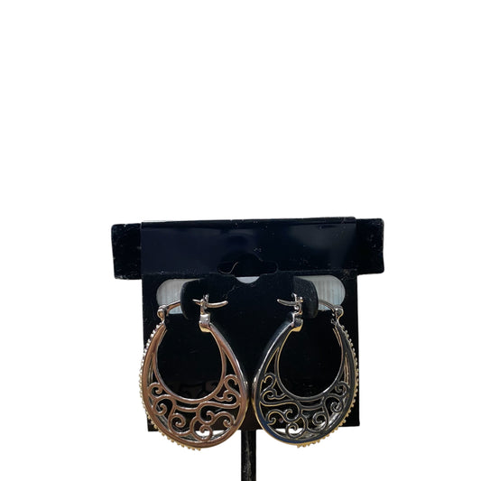 Earrings Designer By Swarovski In Purple & Silver