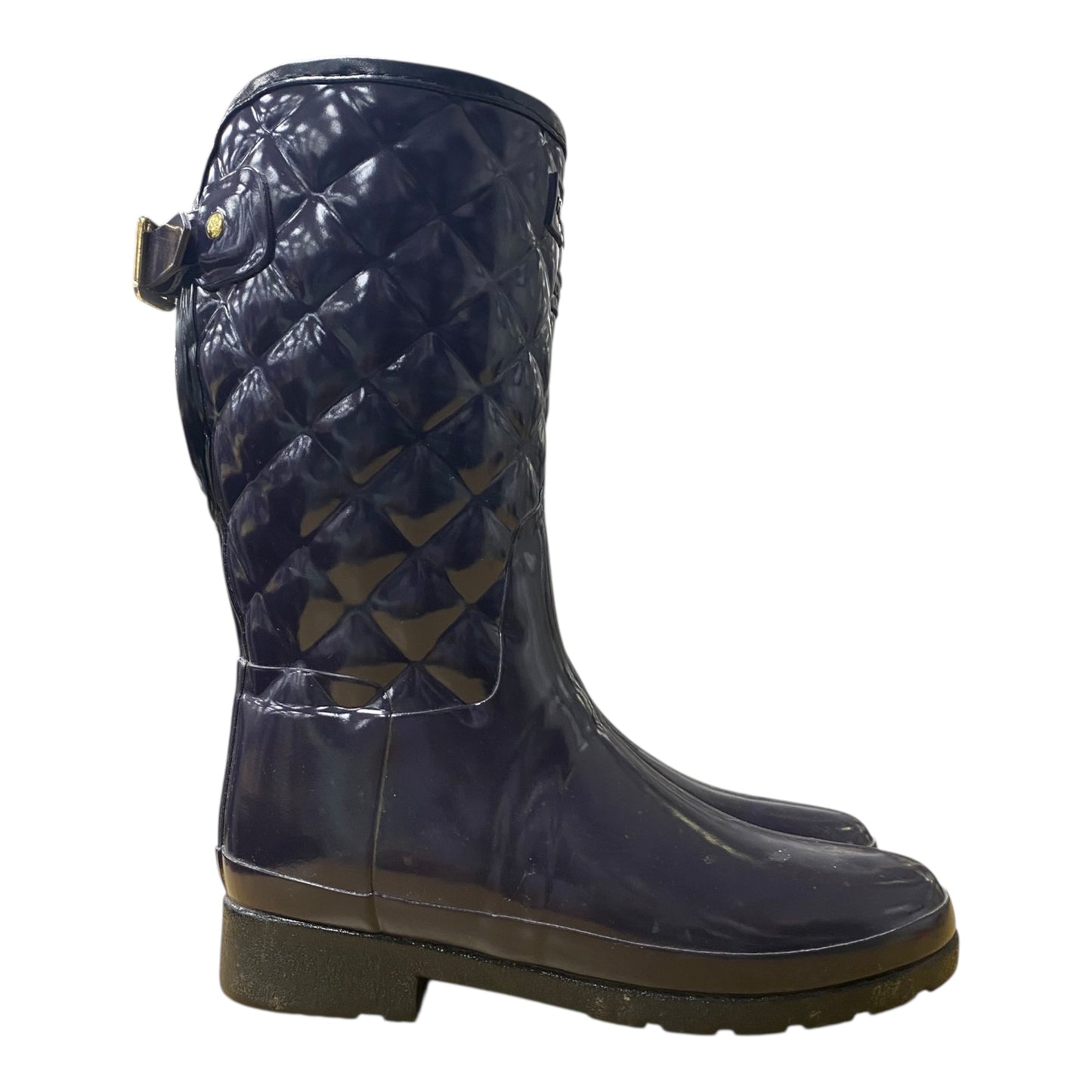 Boots Rain By Hunter In Purple, Size:6