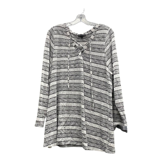 Top Ls By Lane Bryant In Black & White, Size:3X