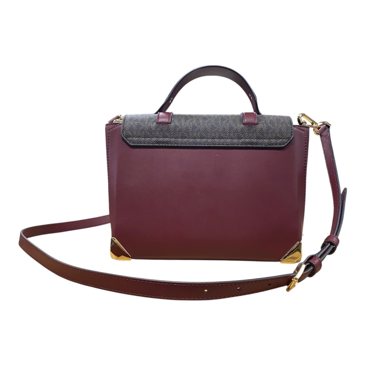 Handbag Designer By Michael Kors  In Maroon, Size:Medium