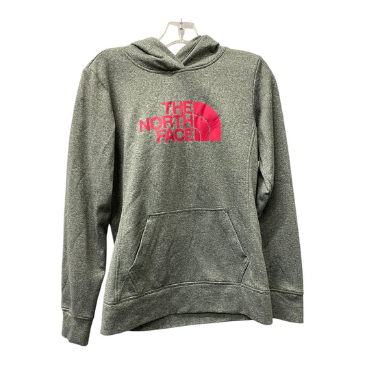 Athletic Top Ls Hoodie By The North Face In Grey, Size:S