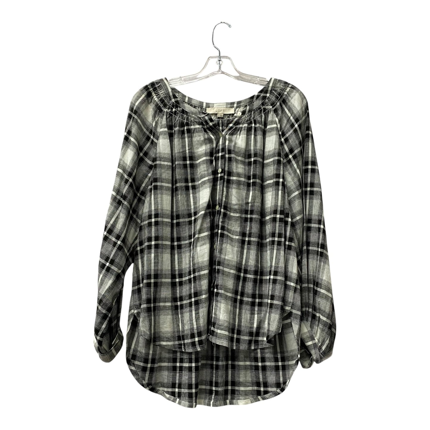 Top Ls By Loft In Black & White, Size:M