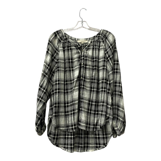 Top Ls By Loft In Black & White, Size:M