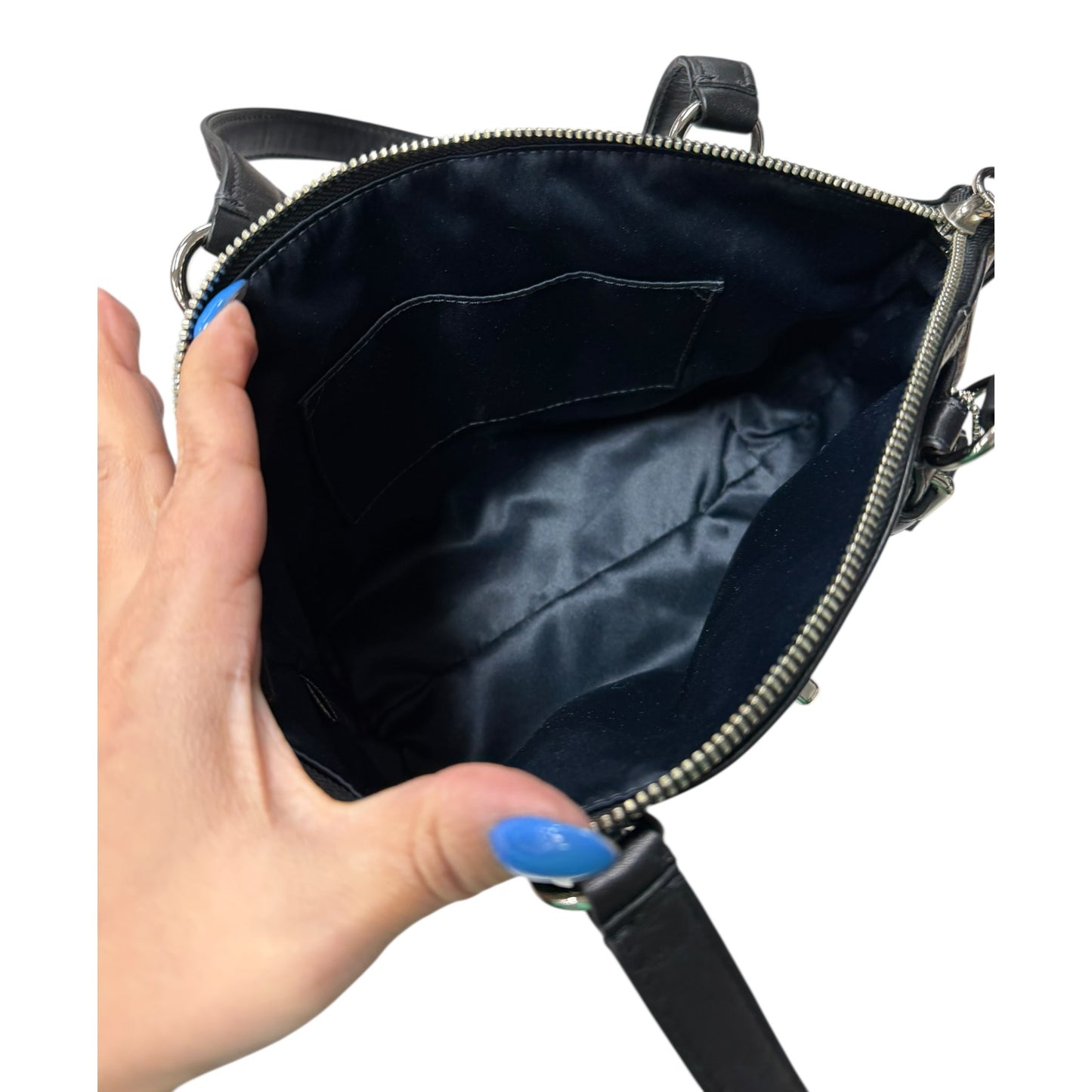 Handbag Designer By Coach In Black, Size:Small
