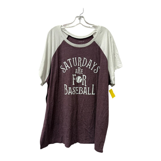 Top Ss By Torrid In Purple & White, Size:4X