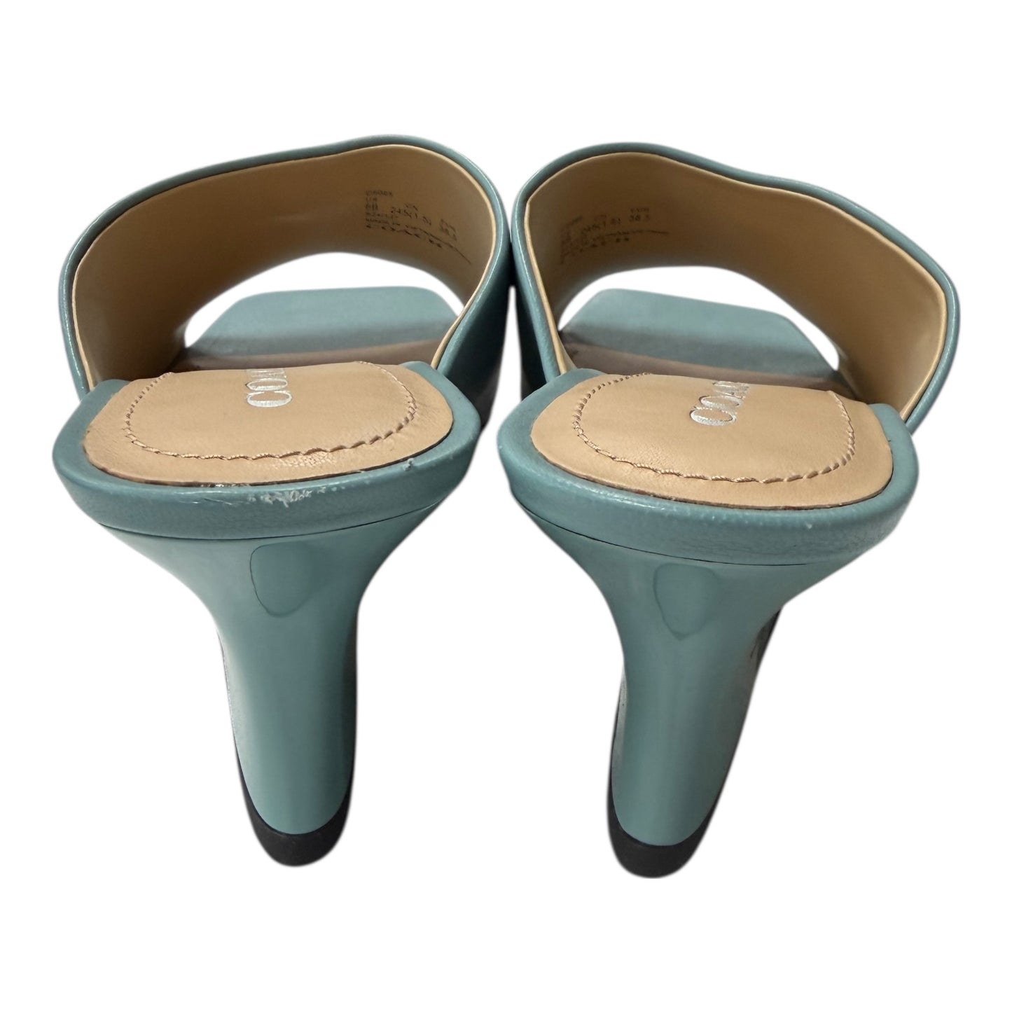 Sandals Designer By Coach In Aqua, Size:8