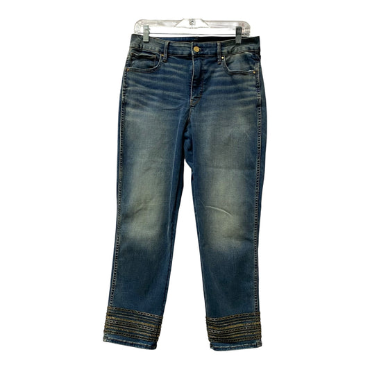 Jeans Cropped By White House Black Market In Blue, Size:8