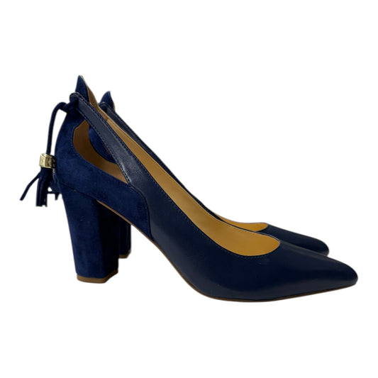 Shoes Heels Block By C Wonder In Blue, Size:9.5