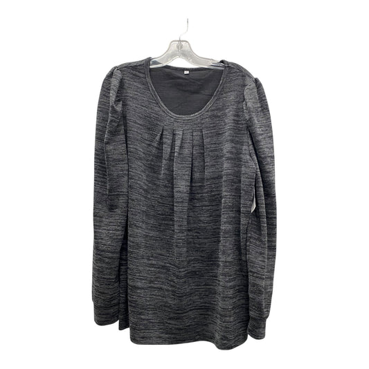 Top Ls  In Grey, Size:2X