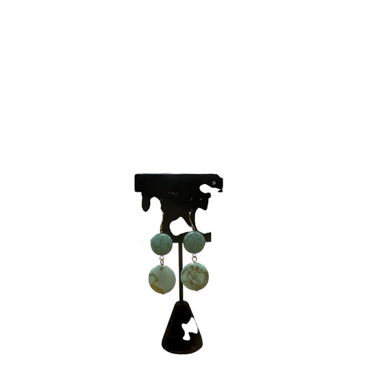 Earrings Dangle/Drop By Charming Charlie In Teal