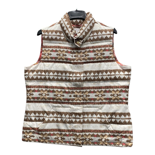 Vest Puffer & Quilted By Charter Club In Brown, Size:Xl